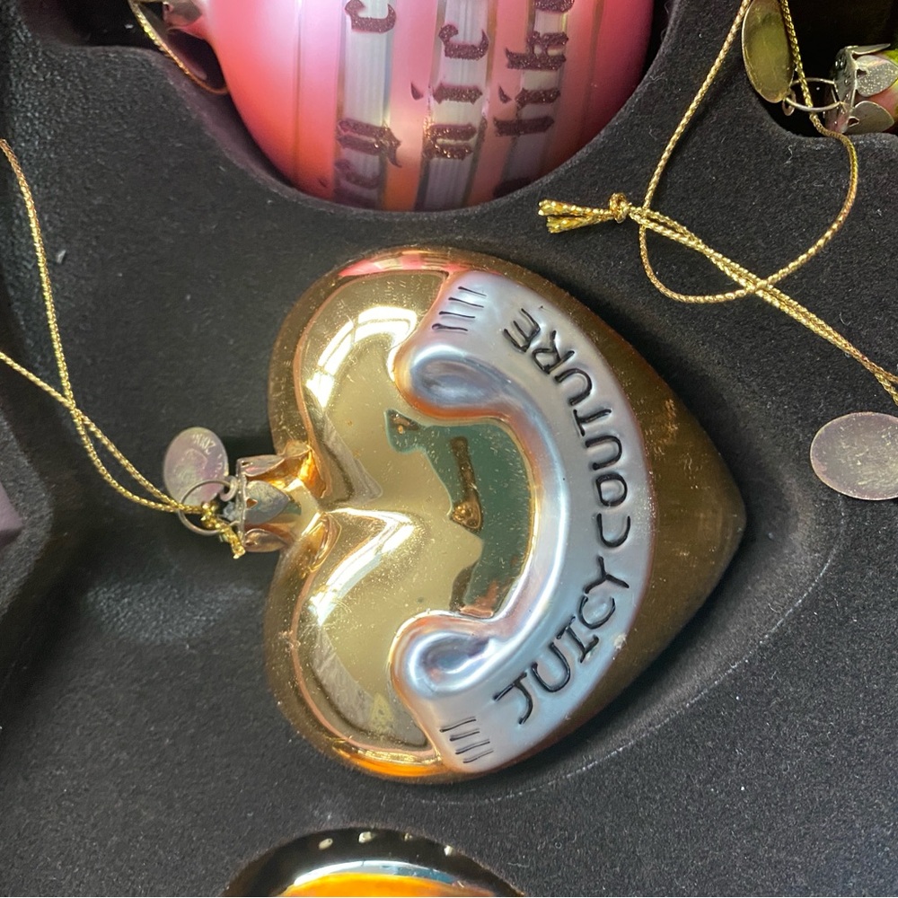 Juicy Couture White Heart Ornament - Picture 7 of 12